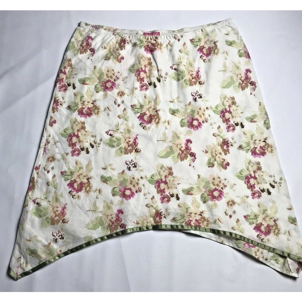 Annette B Maternity A-Line Skirt Womens Size Large Floral Cream